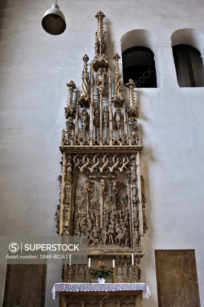 Side altar in Eichstaett Cathedral, Eichstaett, Bavaria, Germany, Europe