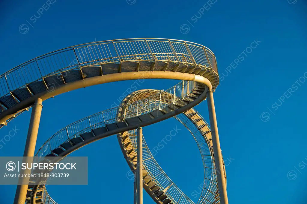 Landmark Tiger & Turtle - Magic Mountain by Heike Mutter and Ulrich Genth, walkable sculpture in the shape of a roller coaster, on the Halde Heinrich-...