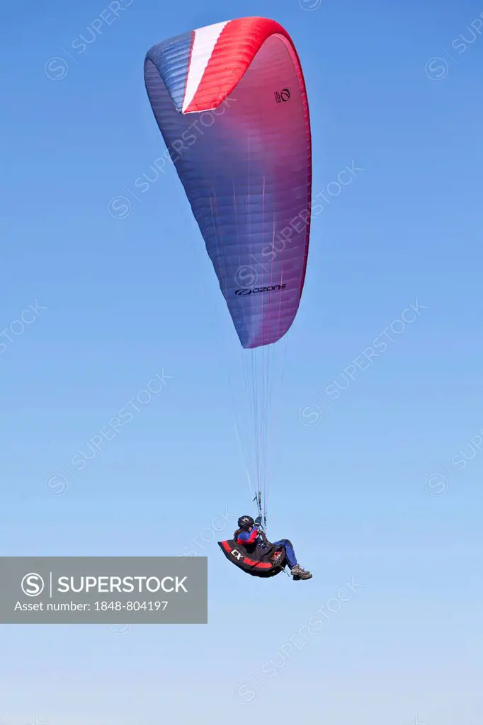Paraglider, Upper Bavaria, Bavaria, Germany, Europe, PublicGround
