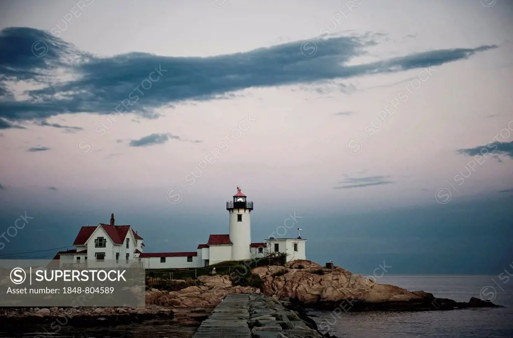 Eastern Point Lighthouse, Gloucester, Cape Ann, Massachusetts, New England, USA, United States, North America