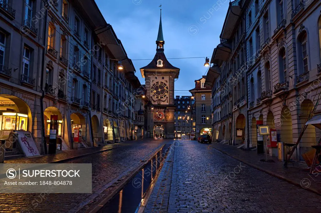 Zytglogge clock tower, Bern, Canton of Bern, Switzerland