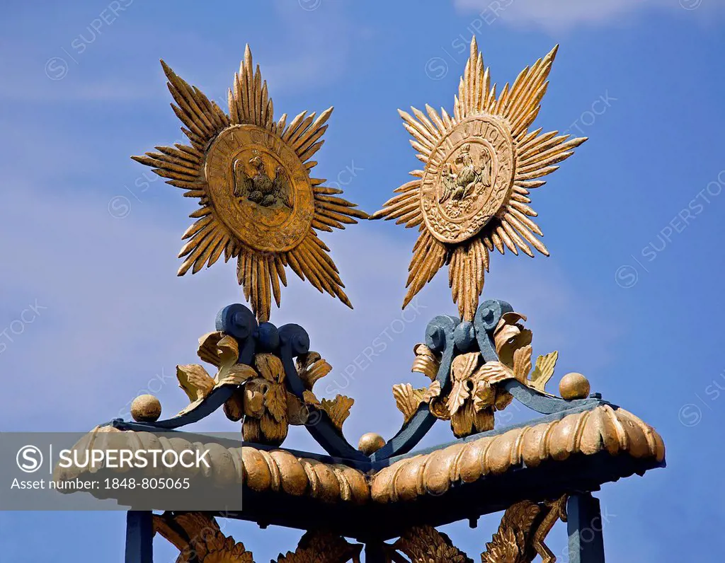Stars of the Order of the Black Eagle, founded by the King of Prussia, Schloss Charlottenburg Palace, Charlottenburg, Berlin, Berlin, Germany