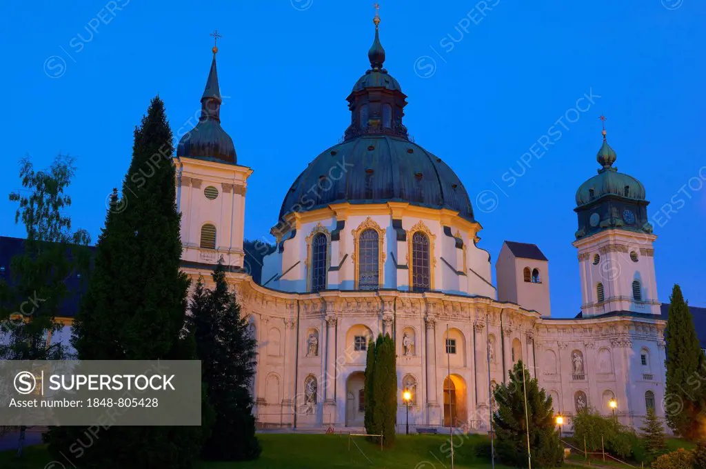 Ettal Abbey, Ettal, Upper Bavaria, Bavaria, Germany
