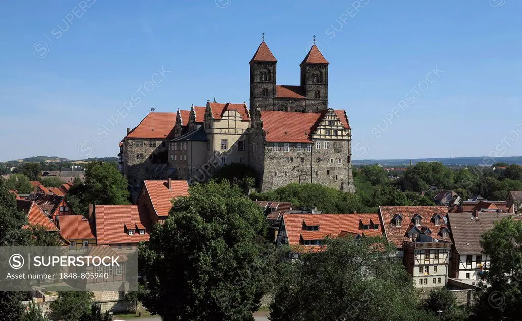Castle and Collegiate Church of St. Servatius, Quedlinburg, Saxony-Anhalt, Germany