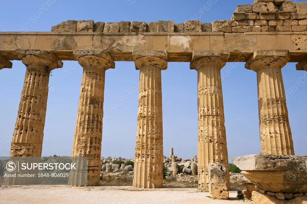 Temple E, Temple of Hera, Selinunt, Trabant, Sizilien, Italy