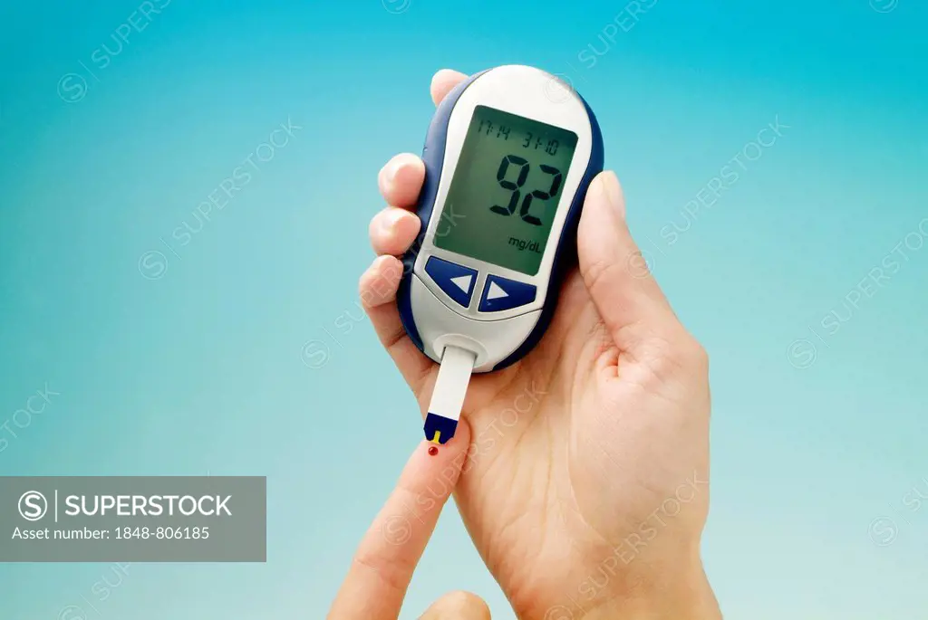 Blood glucose test device for diabetics, Germany