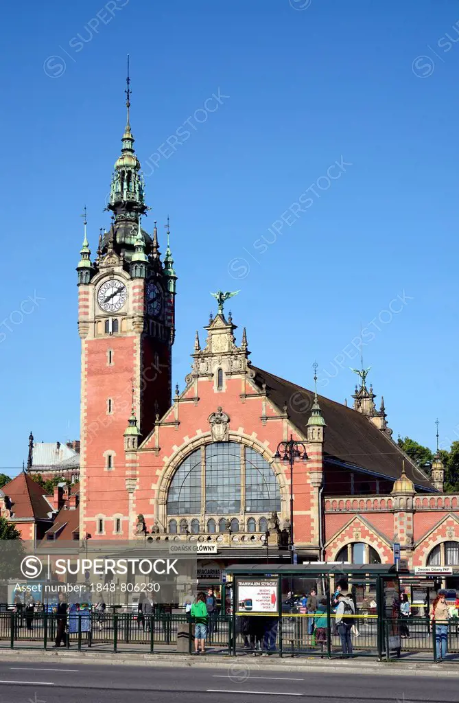 Main station Gdansk Glowny, Gdansk, Pomeranian Voivodeship, Poland