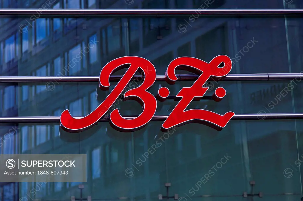 Logo of the B.Z. tabloid newspaper, Charlottenburg, Berlin, Berlin, Germany