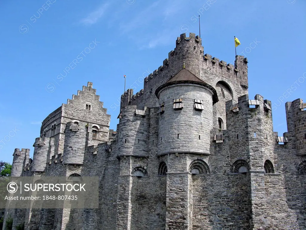 Gravensteen, Castle of the Count, Ghent, Flemish Region, Belgium