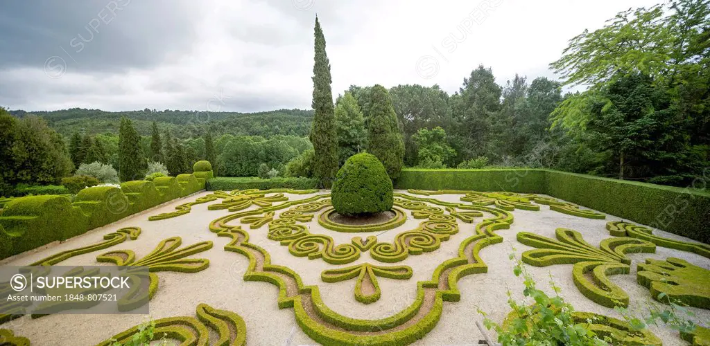 Baroque garden, gardens of Casa de Mateus, Mateus Palace, Arroios, Vila Real District, Portugal