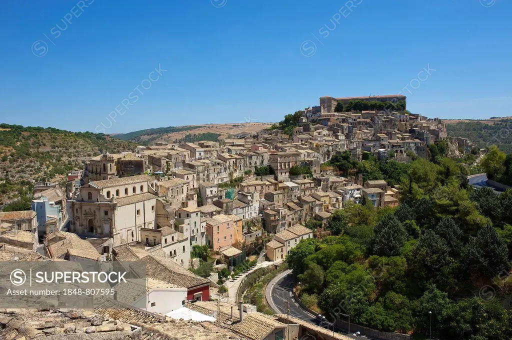 Cityscape, Ragusa Ibla, Ragusa, Ragusa Province, Sicily, Italy