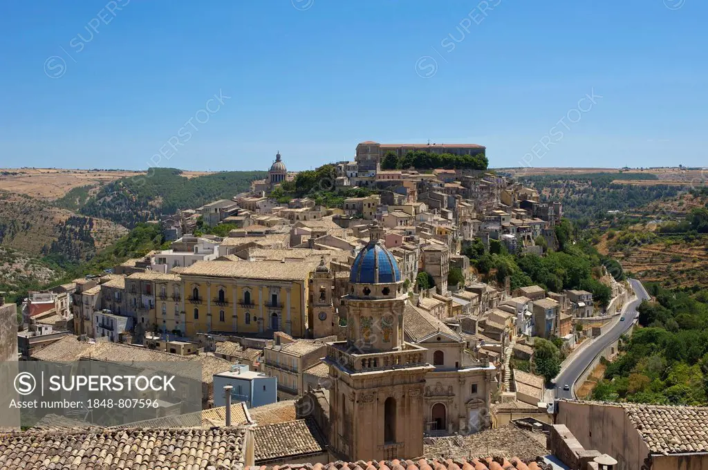 Cityscape, Ragusa Ibla, Ragusa, Ragusa Province, Sicily, Italy