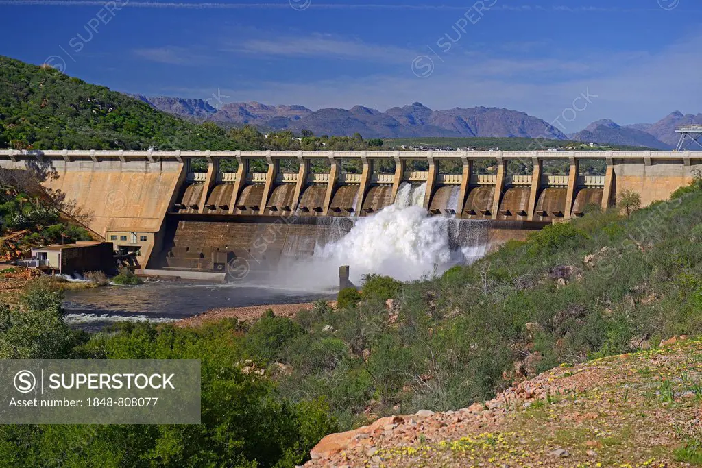 Clanwilliam Dam in the Olifants River, Clanwilliam, Western Cape, South Africa