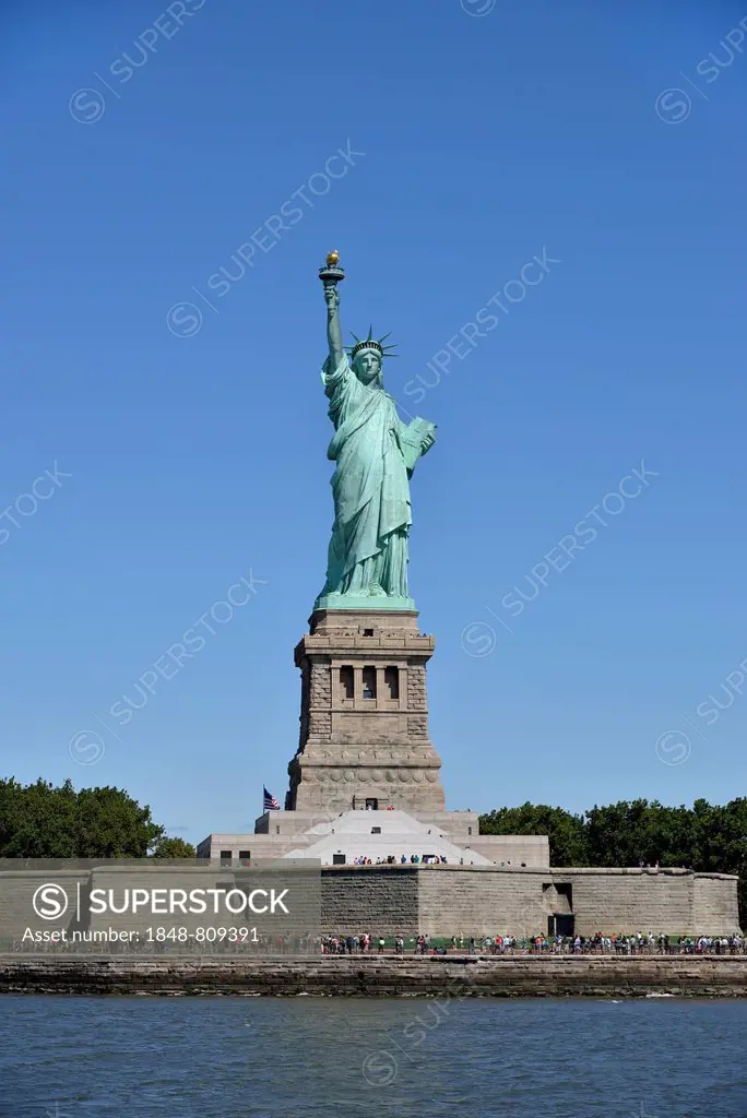 Statue of Liberty on Liberty Island, Manhattan, New York City, New York, United States