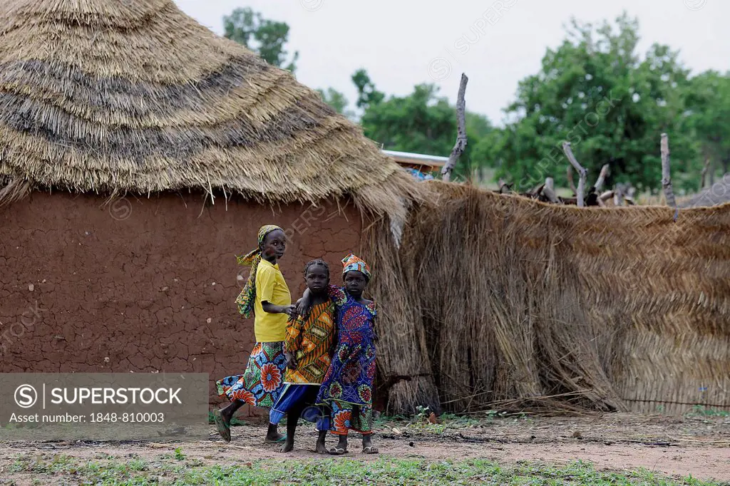 Girls in a village, Garoua, North Region, Cameroon
