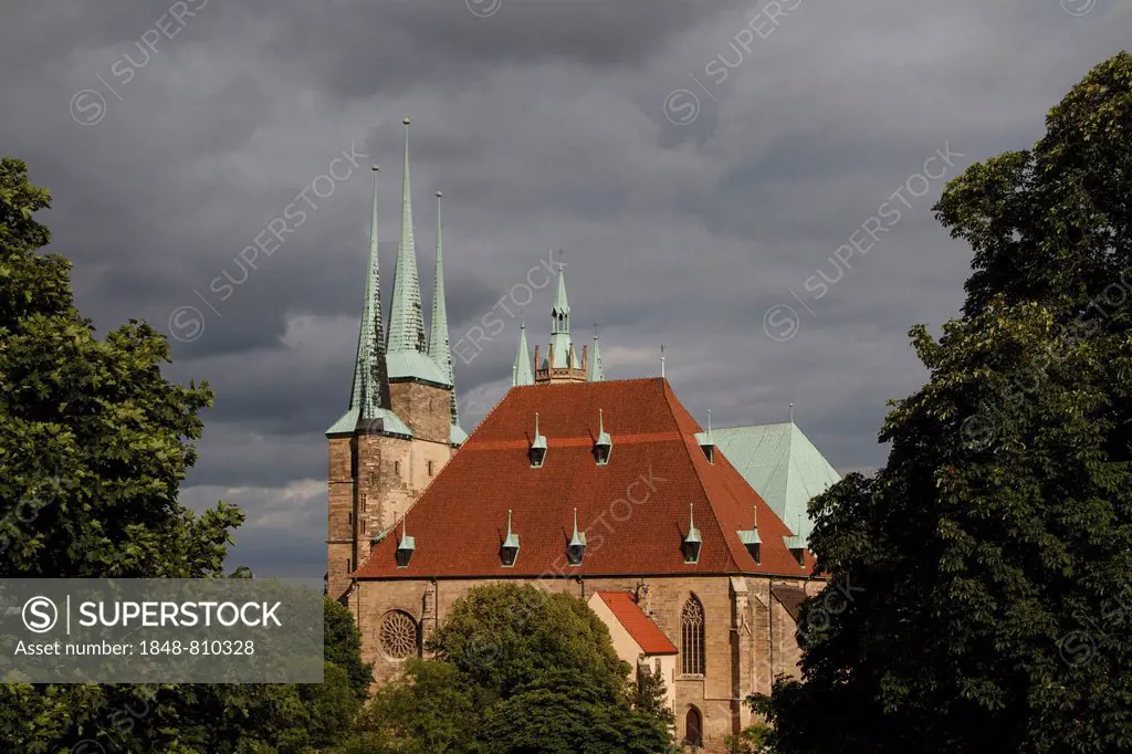 Erfurt Cathedral, Erfurt, Thuringia, Germany
