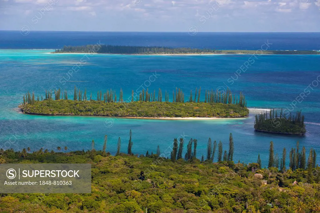 Overlooking the Ile des Pins, Île des Pins, New Caledonia, France
