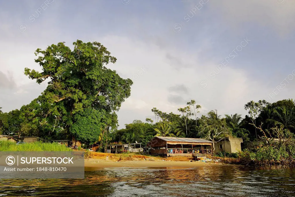 Restaurant on the Lobé River, Kribi, South Region, Cameroon