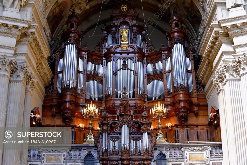 Berlin Cathedral, organ, UNESCO World Cultural Heritage Site, Berlin, Berlin, Germany