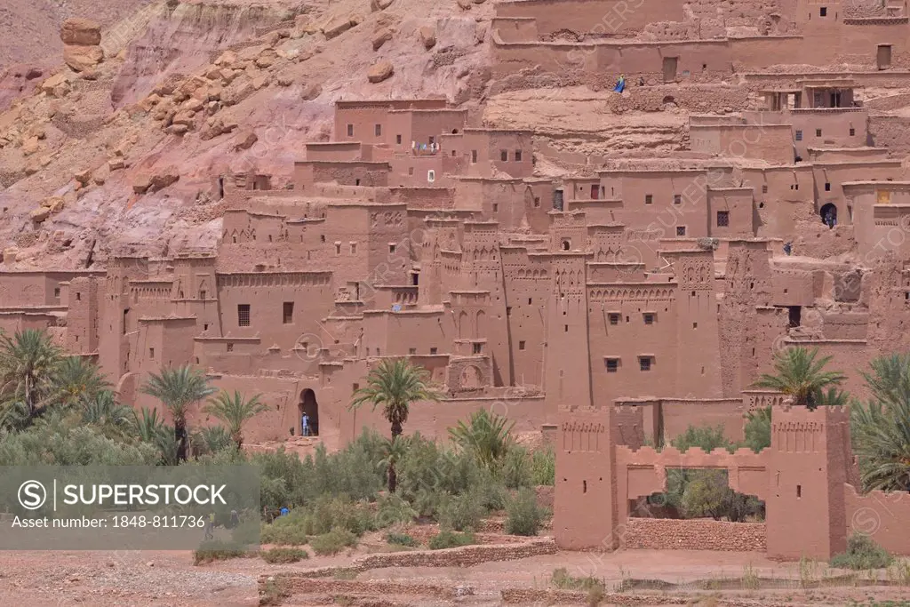 Kasbah or Ksar of Ait-Ben-Haddou, UNESCO World Heritage Site, Aït-Ben-Haddou, Souss-Massa-Dra region, Morocco