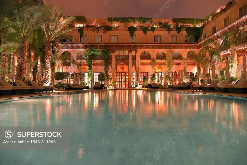 Pool, Les Jardins de la Koutoubia Hotel, Marrakesh, Marrakesh-Tensift-El Haouz region, Morocco