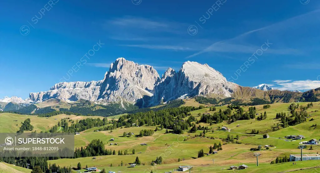 The Langkofel Group, Dolomites, Kastelruth, South Tyrol province, Trentino-Alto Adige, Italy