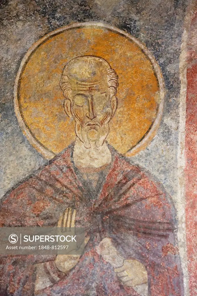 Fresco, St. Nicholas Church or Noel Baba Kilisesi, Demre, Lycia, Province of Antalya, Turkey
