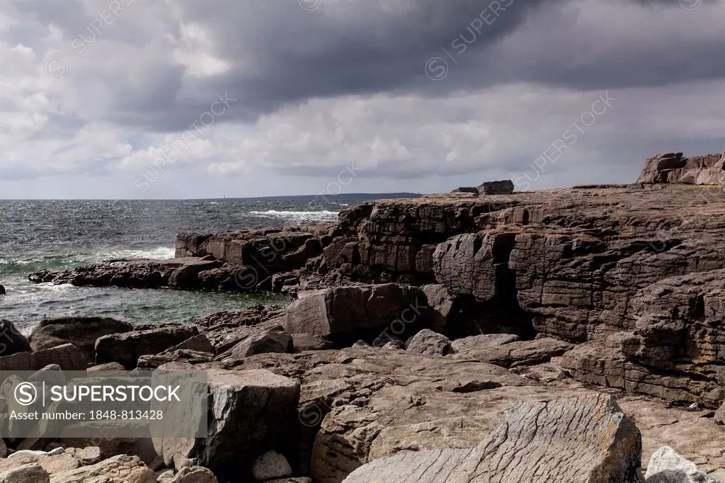 Coastal landscape of the North Atlantic, Doolin, County Clare, Ireland