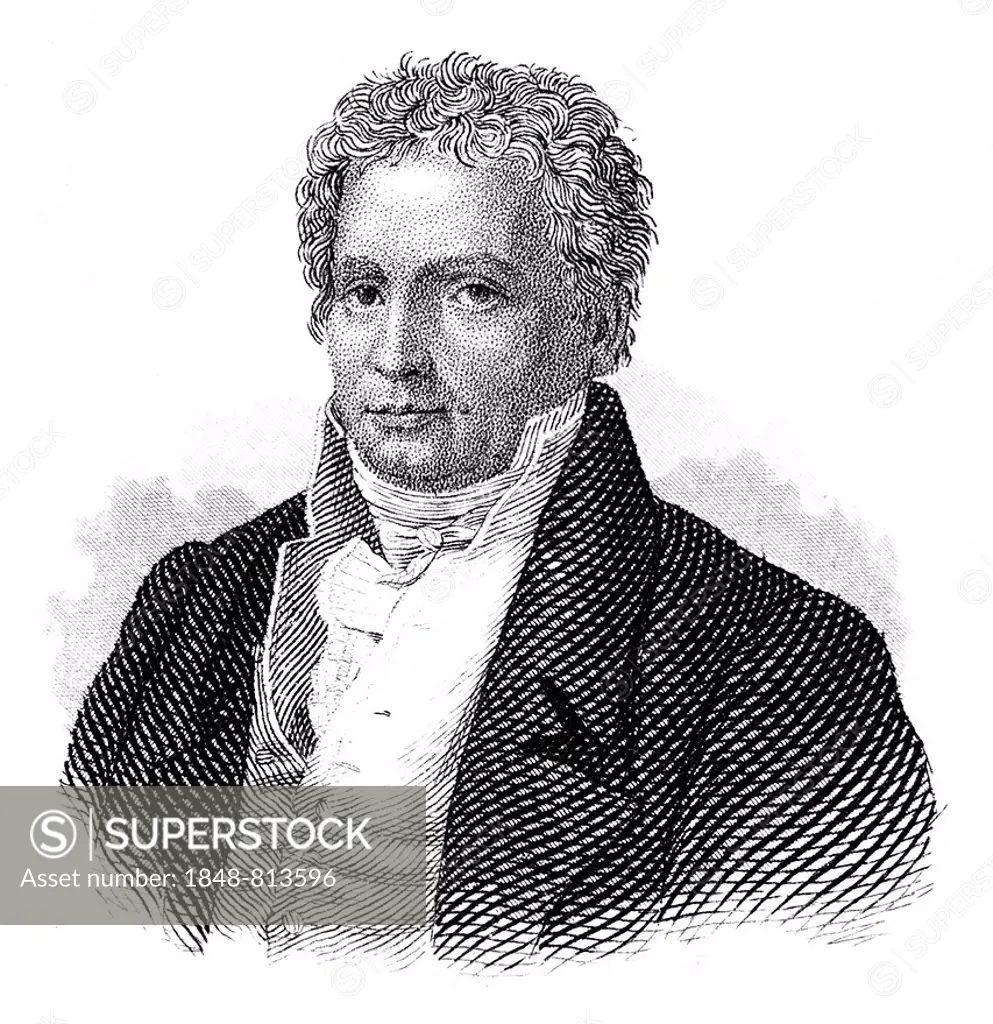 Portrait of Johann Ludwig Tieck, 1773 - 1853, German poet, writer, editor and translator of romanticism