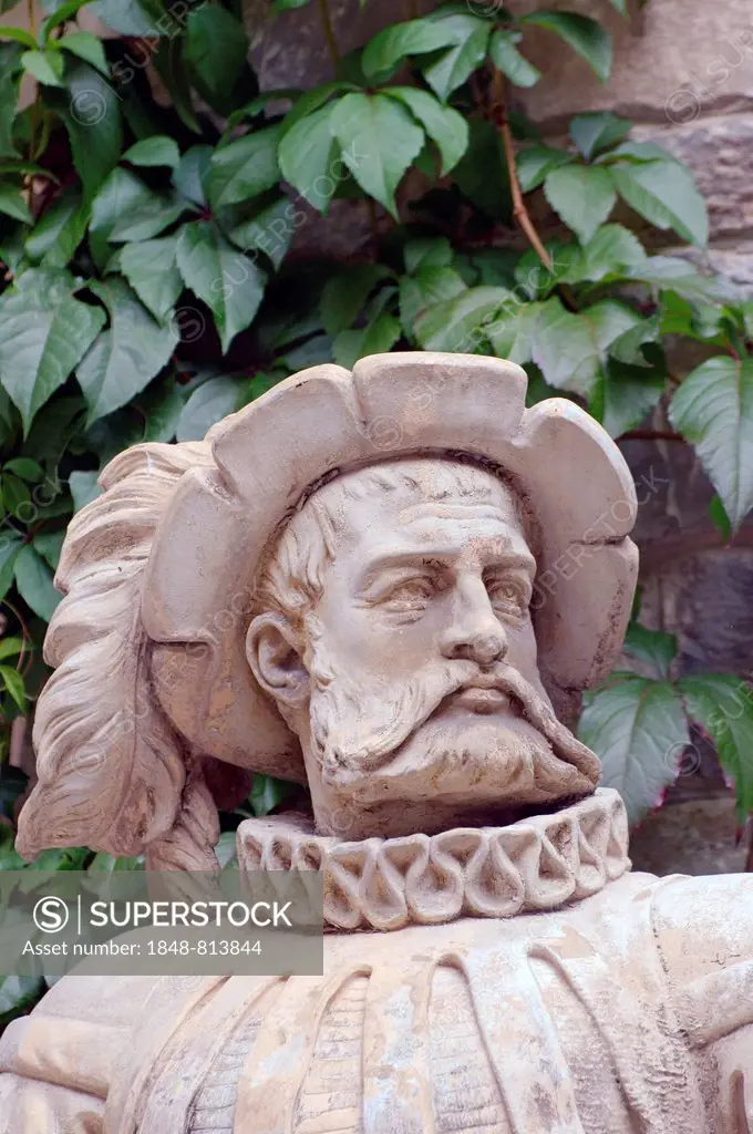 Sculpture of a knight, Sinaia, Prahova County, Wallachia, Romania