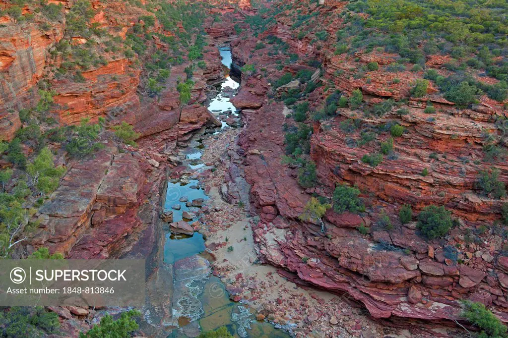 Gorge at the Z Bend, Kalbarri National Park, Kalbarri, Western Australia, Australia