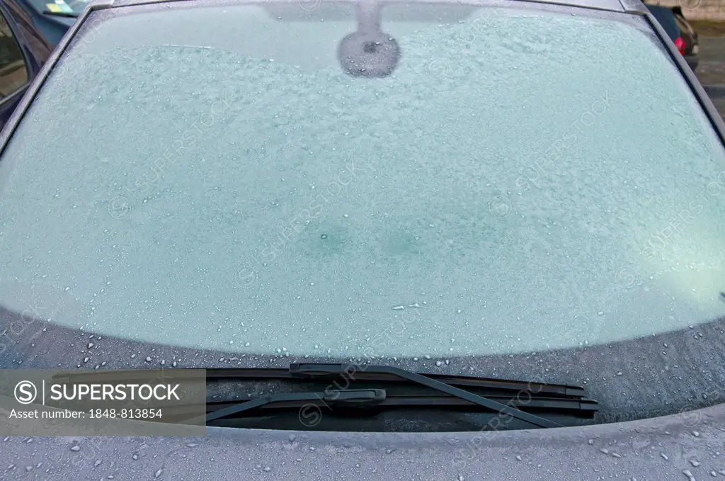 Icy windscreen