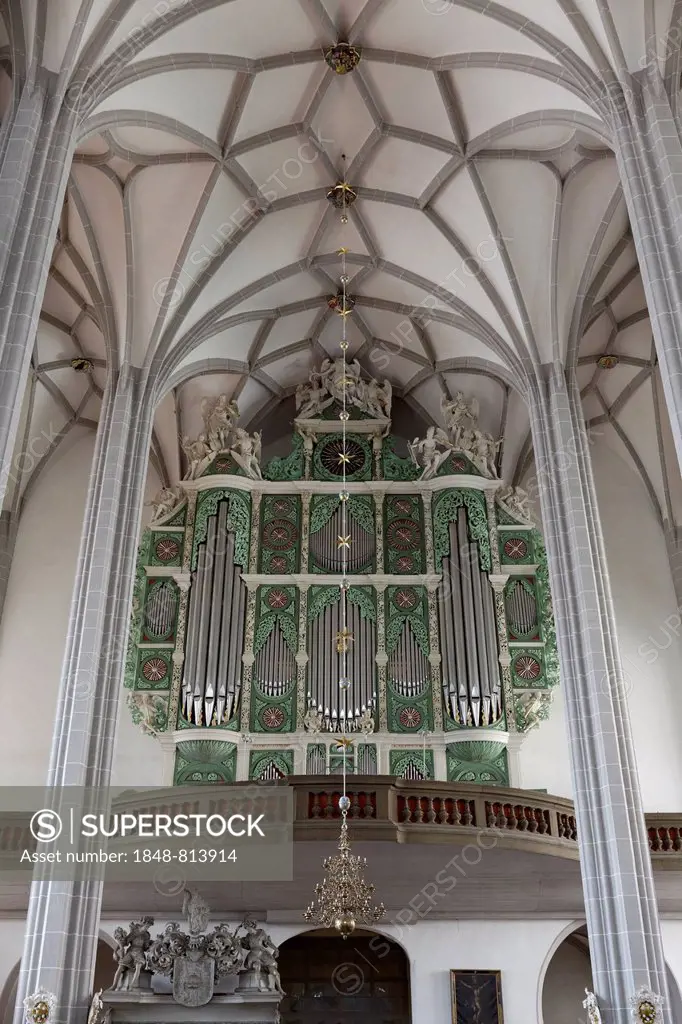 Sun Organ by Eugenio Casparini, Parish Church of St. Peter and Paul, Görlitz, Saxony, Germany
