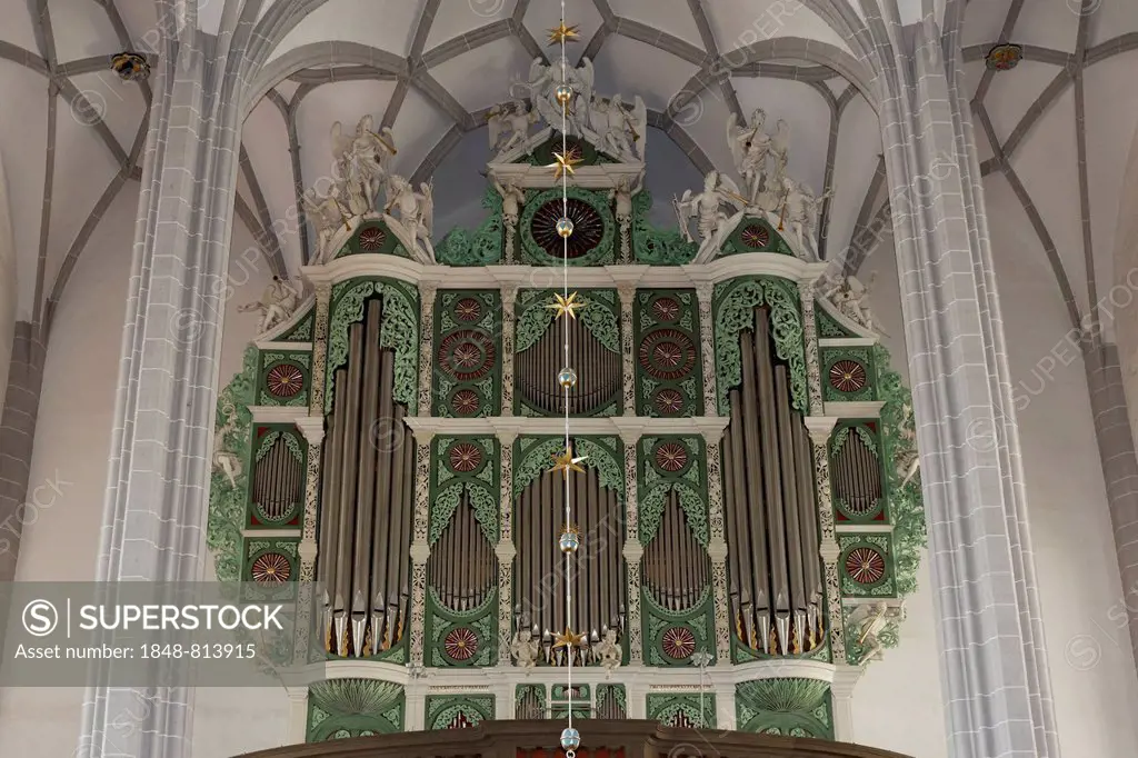 Sun Organ by Eugenio Casparini, Parish Church of St. Peter and Paul, Görlitz, Saxony, Germany