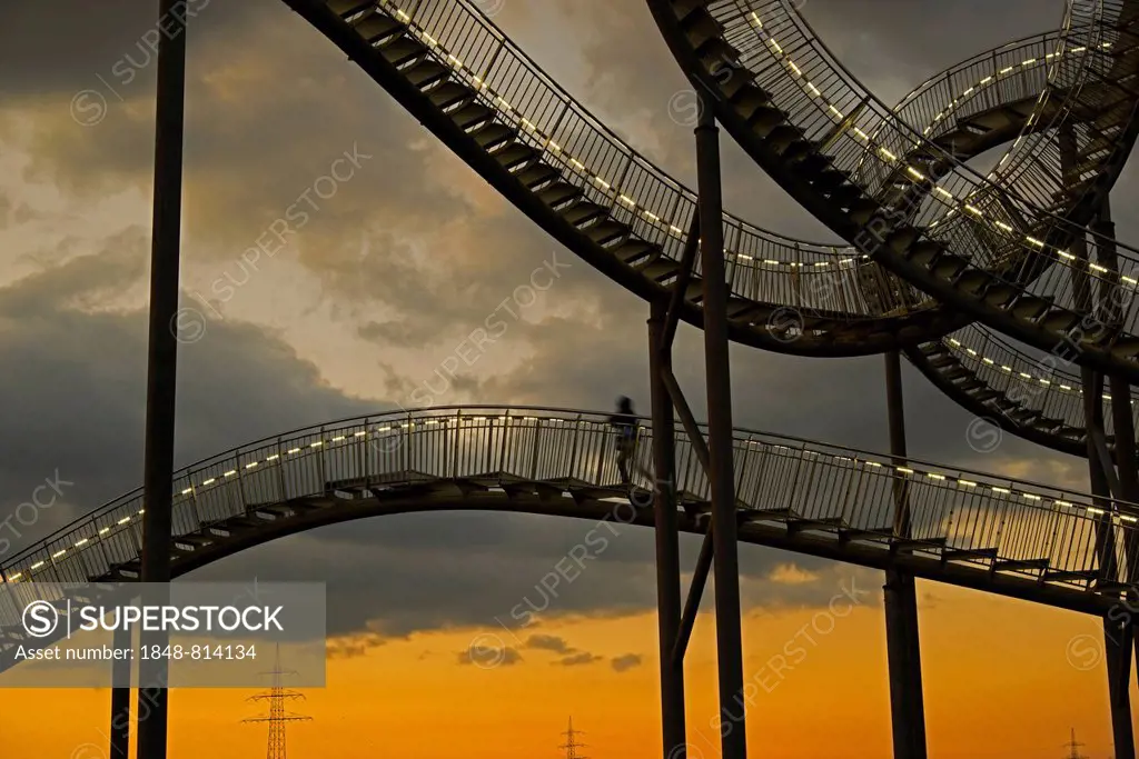 Landmark Tiger & Turtle Magic Mountain by Heike Mutter and Ulrich Genth, walk-in sculpture in the shape of a roller coaster, on the Heinrich-Hildebran...