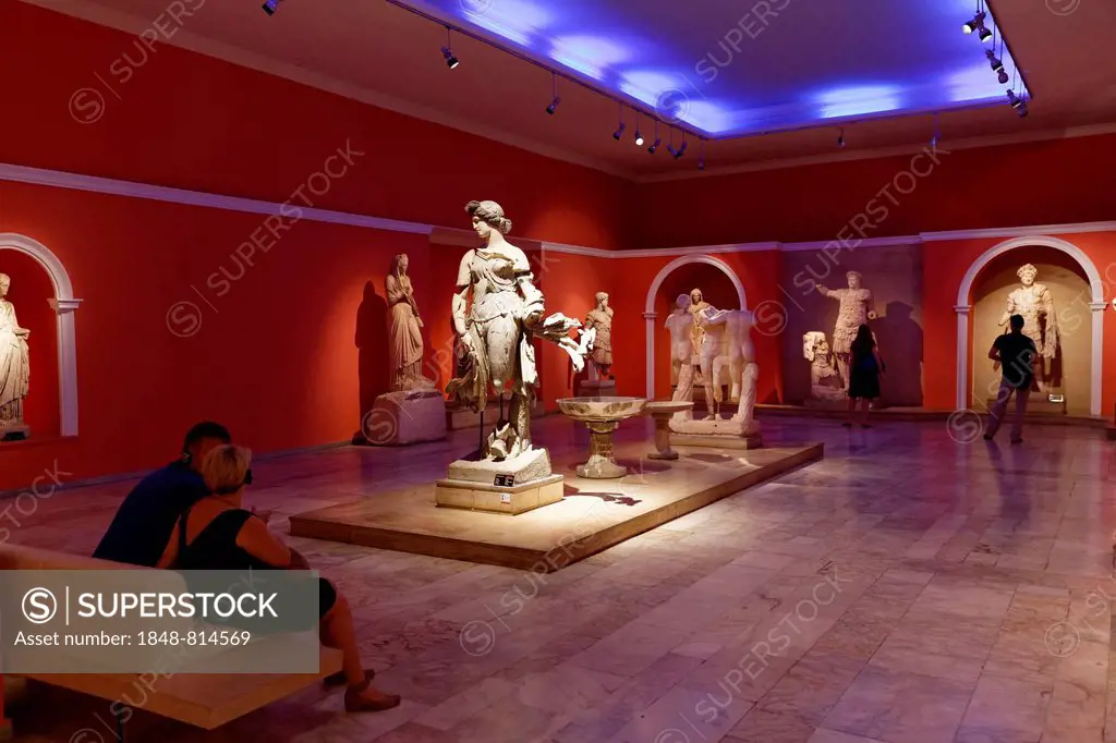 Archaeological Museum, statues from Perge, Antalya, Antalya Province, Turkey