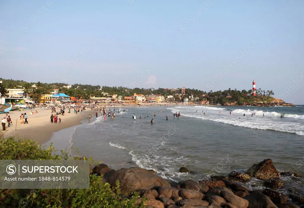 Lighthouse Beach, Kovalam, Kerala, India