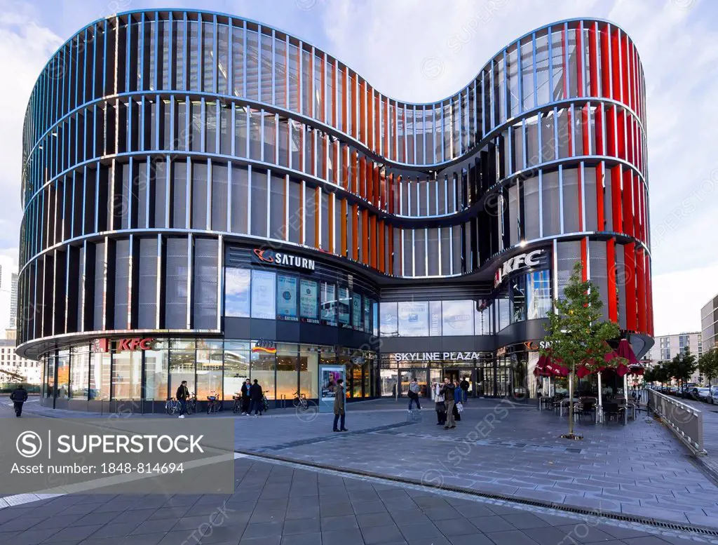 New Skyline Plaza shopping centre, European Quarter, Frankfurt am Main, Hesse, Germany