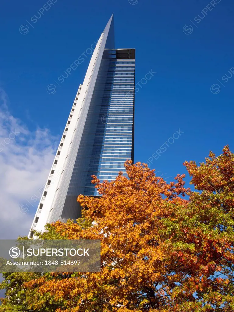 Pollux skyscraper, European Quarter, Frankfurt am Main, Hesse, Germany