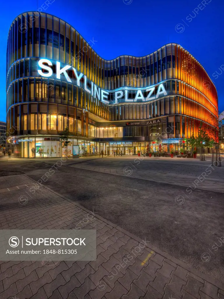 New shopping center Skyline Plaza, European Quarter, Frankfurt am Main, Hesse, Germany