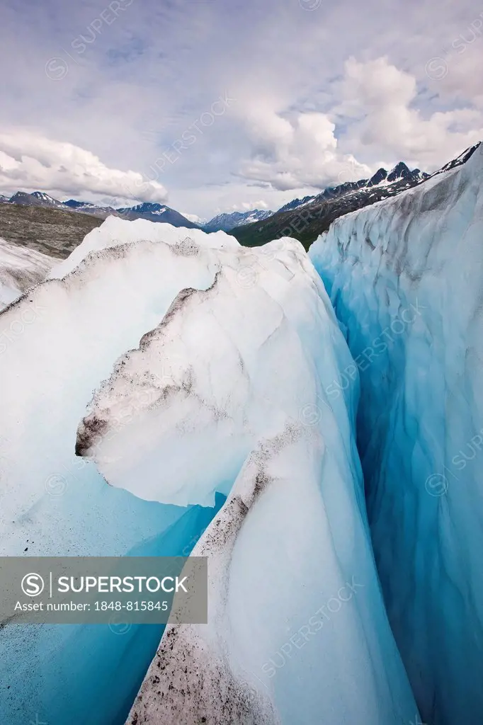 Crevasse, Worthington Glacier, Alaska, USA