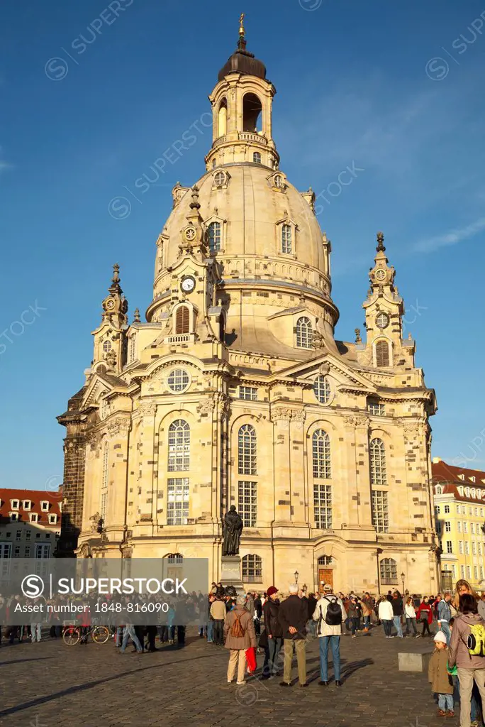Frauenkirche church, Dresden, Saxony, Germany