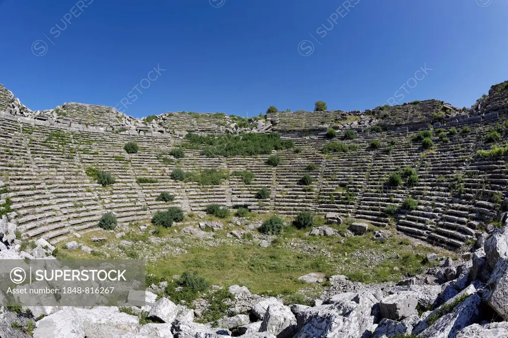 Ancient Roman theater, Selge, Pisidia, Köprülü Canyon National Park, Antalya Province, Turkey