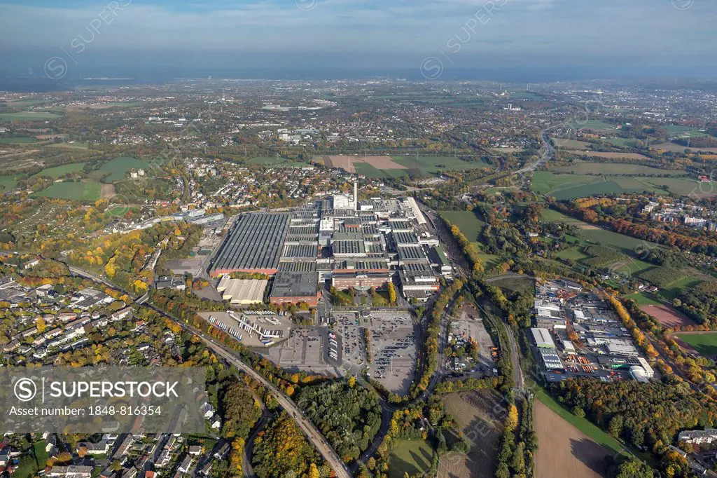 Aerial view, Adam Opel AG Bochum I plant, Bochum, Ruhr district, North Rhine-Westphalia, Germany