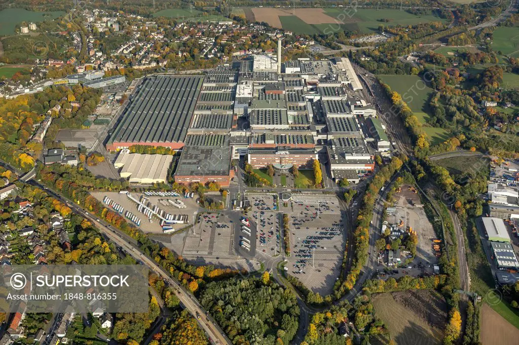 Aerial view, Adam Opel AG Bochum I plant, Bochum, Ruhr district, North Rhine-Westphalia, Germany