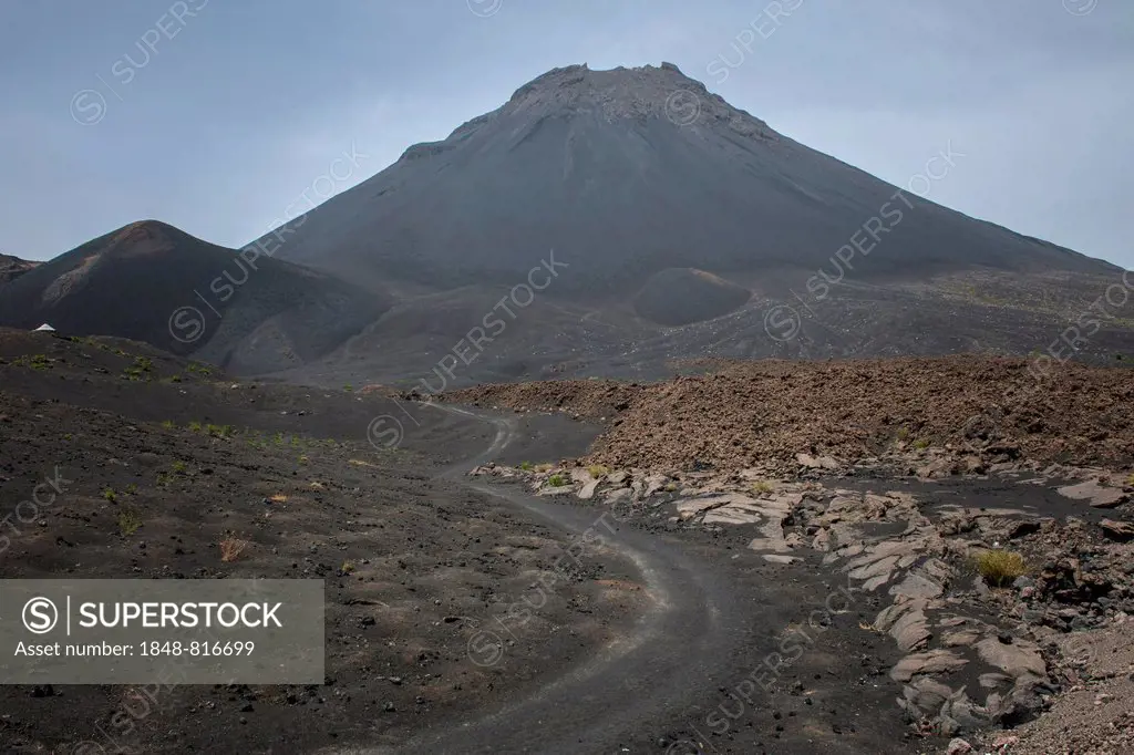 Pico do Fogo volcano, Chí das Caldeiras, Fogo National Park, Fogo island, Cape Verde