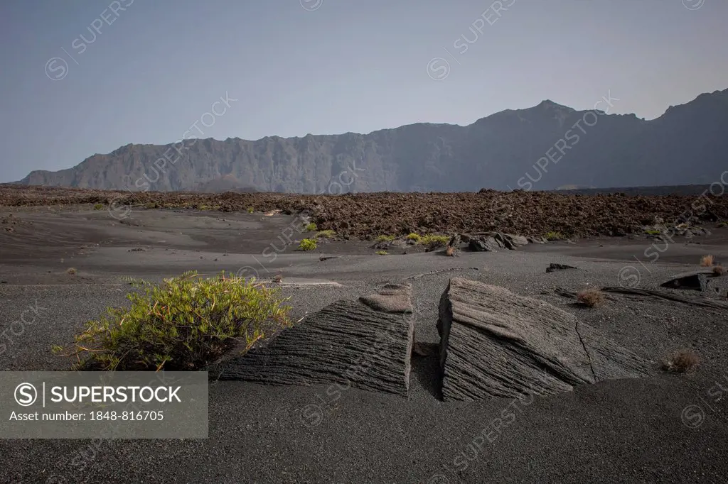 Volcanic rock and ash, Fogo National Park, Fogo island, Cape Verde