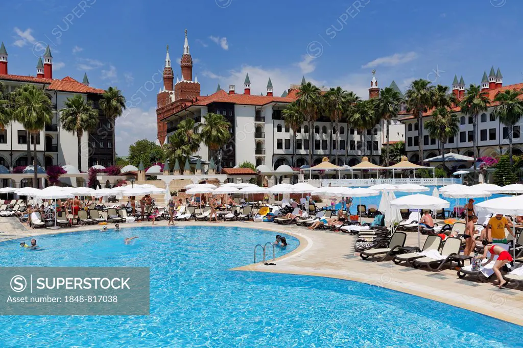 Pool at Topkapi Palace Hotel, Kundu, Aksu, Turkish Riviera, Province of Antalya, Mediterranean Region, Turkey