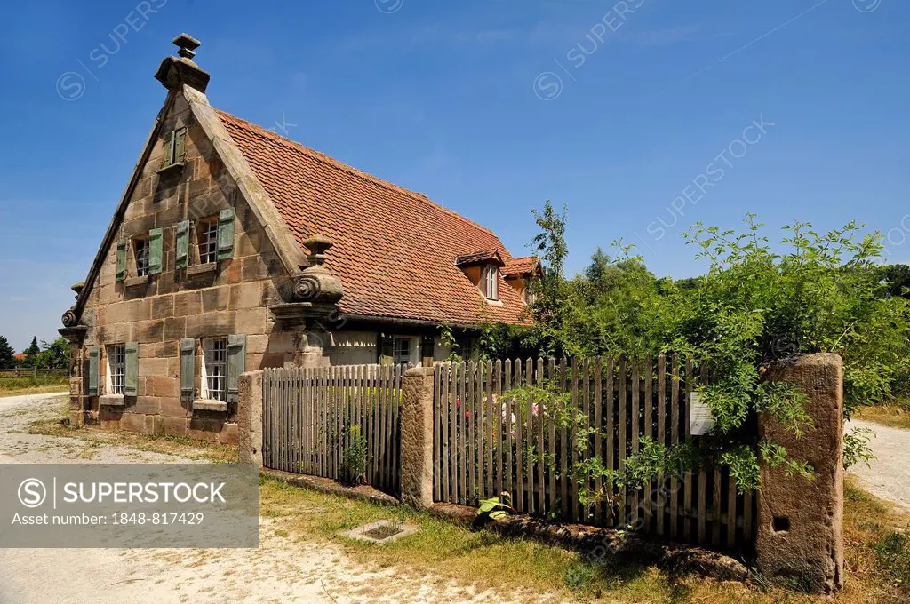 Small farmhouse, built 1670 Franconian Open Air Museum, Bad Windsheim, Middle Franconia, Bavaria, Germany