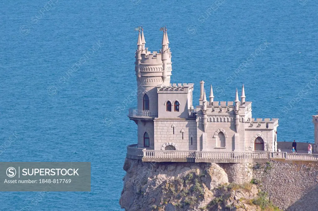 Swallow's Nest, Neo-Gothic castle, Cape of Ai-Todor, Yalta, Ukraine